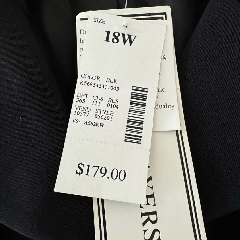Travis Ayers 2 Piece Black Embroidered Tailored Jacket Skirt Suit Plus SZ 18W - Picture 13 of 16